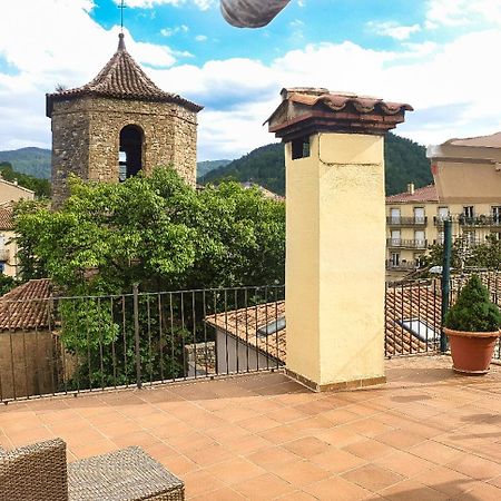Apartamento Casa Lola - Terraza panorámica en el centro del pueblo Sant Joan de les Abadesses Exterior foto